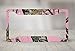 Airstrike® Pink Camo License Plate Frame, Mossy Oak Car Tag Frame, Camo License Plate Holder, Pink Break Up Camo Mossy Oak License Plate Frame-30-8013