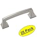 Amerock BP53030-G10 Mulholland Satin Nickel Cabinet Hardware Handle Pull - 3" Hole Centers, 25 Pack
