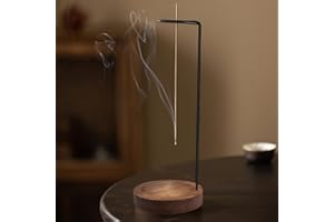 Incense Holder for Sticks - 10" Tall Reverse Style Incense Burner Holder with Mess Free Ash Catcher Tray - Modern & Minimalis