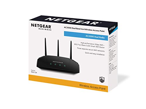 Netgear-WAC124-100PES-Punto-de-acceso-WiFi-inalambrico-AC2000-para-pequenos-negocios-Dual-Band-4x4-router-WiFi-plug-and-play