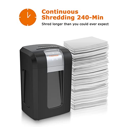 Bonsaii 240 Minutes 18 Sheet Paper Shredder, Heavy Duty Cross Cut