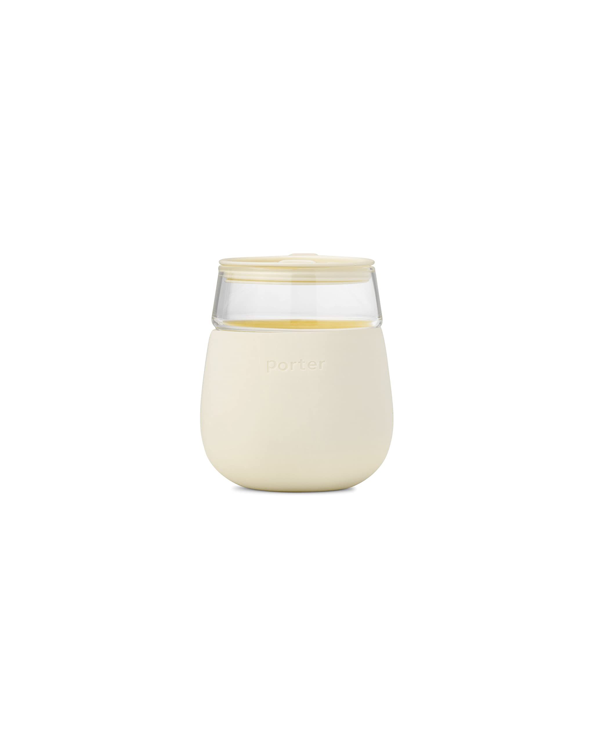 W&P WP-PCG-CM Porter Drinking Glass, Cream