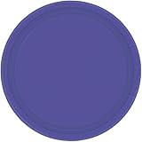 New Purple Round Paper Plates - 8.5" (Pack Of 20) - Perfect For Parties, Celebrations & Picnics