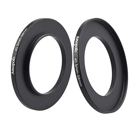 Universal 40.5-58mm/40.5mm to 58mm Step Up Ring Filter Adapter for Canon Nikon Sony UV,ND,CPL,Metal Step Up Ring Adapter