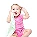 B.B. Bamboo Baby Washcloths by Bodacious Bambino | Newborn Towel Set 6-Pack | Super Soft Absorbent Baby Towels for Sensitive Skin