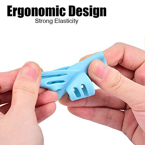 Pencil Grips-Children Pen Writing Aid Grip Set Posture Correction Tool for Kids Preschoolers Children Hollow Ventilation 5 Pac by FENGWANGLI