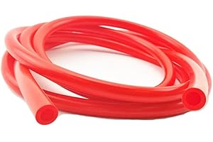 AotoKoop 5/16 Silicone Vacuum Tubing Hose Line 5 FT 130PSI Max Pressure Red (8mm ID)