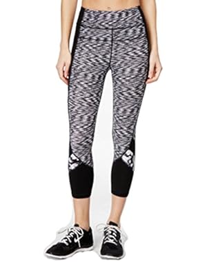 Performance Printed Cropped Leggings Black X-Large