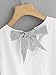 Floerns Women' Short Sleeve Ruffle Peplum Babydoll Blouse Top Black White M