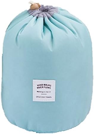 NEYROZ(TM) Travel Restroom Barrel Fashion Cosmetic Bag multi Makeup Bags Pouch Handbag Toiletry Case (Blue2)