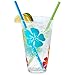Plastic Drinking Straws 250 Count BPA-Free Multi-Colored Disposable Straws, Assorted - DuraHome (250 Pack)