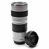 Okayji Lens Camera Mug Replica Caniam 70-200Mm, White