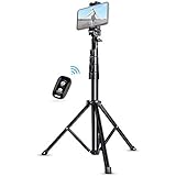 Selfie Stick Tripod, UBeesize 51" Extendable Tripod Stand with Bluetooth Remote for iPhone &amp; Android Phone, Heavy Duty Aluminum, Lightweight