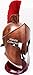 Hanzlacollection Medieval Armor King Leonidas Greek Spartan 300 Roman Helmet on Wooden Stand