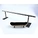 Remeehi Handmade Straight Stainless Fingerboard Rail Round Rail