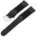 Hadley-Roma 18mm 'Men's' Leather Watch Strap, Color:Black (Model: MSM866RA 180)