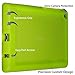 Bobj Rugged Case for ASUS ZenPad Z8S, P00J - BobjGear Custom Fit - Patented Venting - Sound Amplification - BobjBounces Kid Friendly (Gotcha Green)