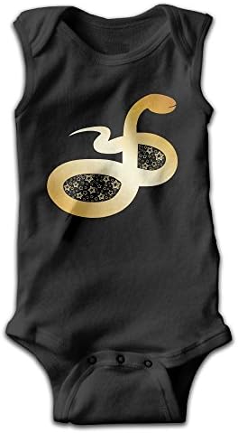 Climbing Cotton Onesies Gold Snake Kids Boy Girl Sleeveless Romper Harem Pants Jumpsuit Playsuit 3M