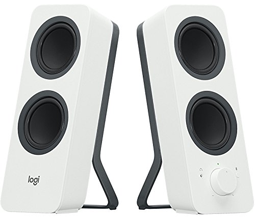 Logitech-Z207-Wireless-Bluetooth-PC-Speakers-Stereo-Sound-10-Watts-Peak-Power-35mm-Audio-Input-Headphone-Jack-Multi-Device-Easy-Switch-UK-Plug-ComputerTVSmartphoneTablet-White