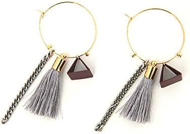 Amazon ラズレナ Luz Llena タッセルチェーンフープピアス アクセサリー Philter グレー 080 F 0 ファッション小物 通販