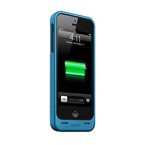 Mophie Juice Pack Helium Battery Case for Iphone 5/5s (1,500mah) - Blue (Certified Refurbished)