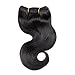 AMELI Body Wave 4 Bundles With Closure Short Human Hair Weave Bundles With Free Part Lace Closure 8A Brazilian Hair 8 inch Natural Color (8 8 8 8+8 closure)