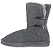 BEARPAW Women's Abigail Winter Boot, Charcoal, 7 M US