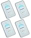 Pest Control Against Mouse - uHome Pest Repellent for Cockroach-Pest Repeller for Rodents-Pest Control Equipment for Insects-Ultrasonic Pest Control with Built in Night Light_Set of 4