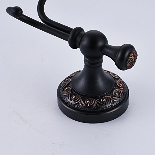 ROZIN Wall Mounted Bath Towel Hook Clothes Robe Hanger Oil Rubbed Bronze - Thumbnail 6