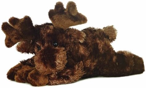 AURORA, 13293, Mini Flopsie Moose, 8In, Soft Toy, Brown