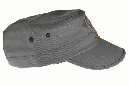 Army Style Cap Hat, Turtle Hawaii, Gray