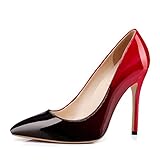 Onlymaker Womens Ladies Hot Pointed Toe Slip On High Heel Slim Stiletto Basic Party Parade Court Pumps