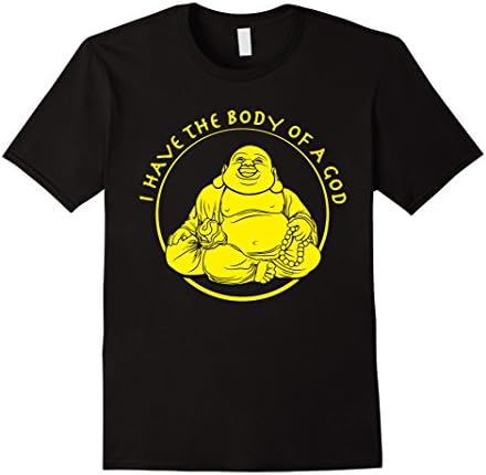 Mens I Have The Body Of a God Buddha T-Shirt 3XL Black