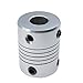 Aideepen 10pcs 6.35 x 8mm CNC Motor Jaw Shaft Coupler 6.35mm to 8mm Aluminum Flexible Coupling Gadgets Connector OD 19x25mm