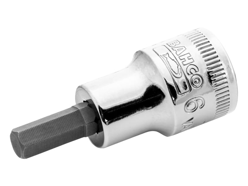 Bahco 7409M-10 Socket Driver for 10 mm Hex Head Screws, Black/Silver, 3/8-Inch