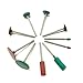 PHYHOO Diamond-in-Rubber Emery Polishing Bit Set Rubber Rotary Tools Accessories Polishing Burr 10 Pieces - Fits Metal, Glass, Stone, Tile