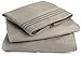 Lavish Comforts HOTEL LUXURY SHEET SET Double Brushed Microfiber Platinum Collection Bedding Set, Deep Pockets, Wrinkle Resistant, Hypoallergenic Sheet & Pillow Case Set (Grey, Queen)