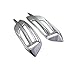 ABS Chrome Rear Tail Fog Light Lamp Cover Trim Decor For Honda Civic 10th Gen 4dr Sedan 2016 2017