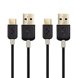 Cable Matters 2-Pack USB Type C (USB-C) to Type A (USB-A) Cable in Black 3.3 Feet