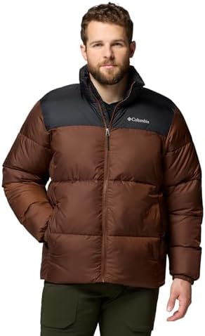 Columbia Mens Pike Lake II Hooded Jacket, Stone Green/Shark, Small