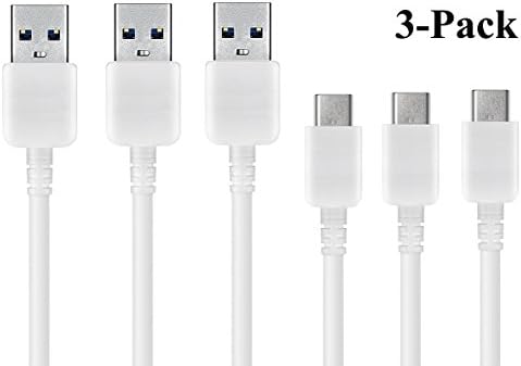 Hotbin [3-Pack] C Type 3ft USB Data Charger Cable Cord for Samsung Galaxy S8/S8 Plus, Google Pixel, Pixel XL, Nexus 5x/6p, HTC 10, LG G6 and Macbook