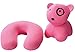 PackingPup - Cute Puppy Microbead Pillow - Convertible Travel Pillow (Powder Pink)