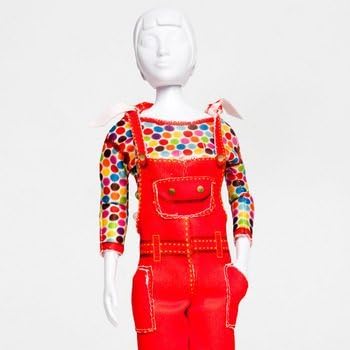 Tilly Red Dungarees by DressYourDoll