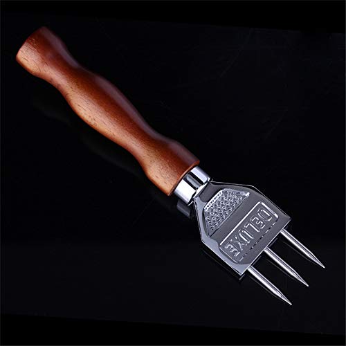 Ice Pick 3-Prong with Wooden Handle Ice Chipper Create Ice Chunks