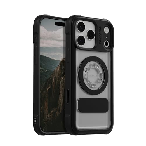 Funda Crystal Rokform Compatible con iPhone 17 Pro Max, Cubierta Magnética (Transparente)