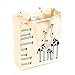 Andes Heavy Duty Gusseted Canvas Tote Bag, Handmade from 12 Ounce Pure Cotton, Perfect for Shopping, Laptop, School Books,The Giraffes