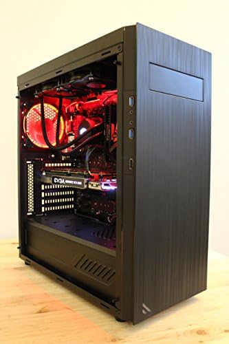 Centaurus Scorpius Gaming Computer - AMD Ryzen 7 1800X 3.7GHz 8-Core, 16GB 3000MHz RAM, Nvidia GTX 1080 8GB, 480GB SSD + 2TB HDD, Windows 10 PRO, WiFi, Liquid Cooler, WiFi. 4K VR Ready Gaming