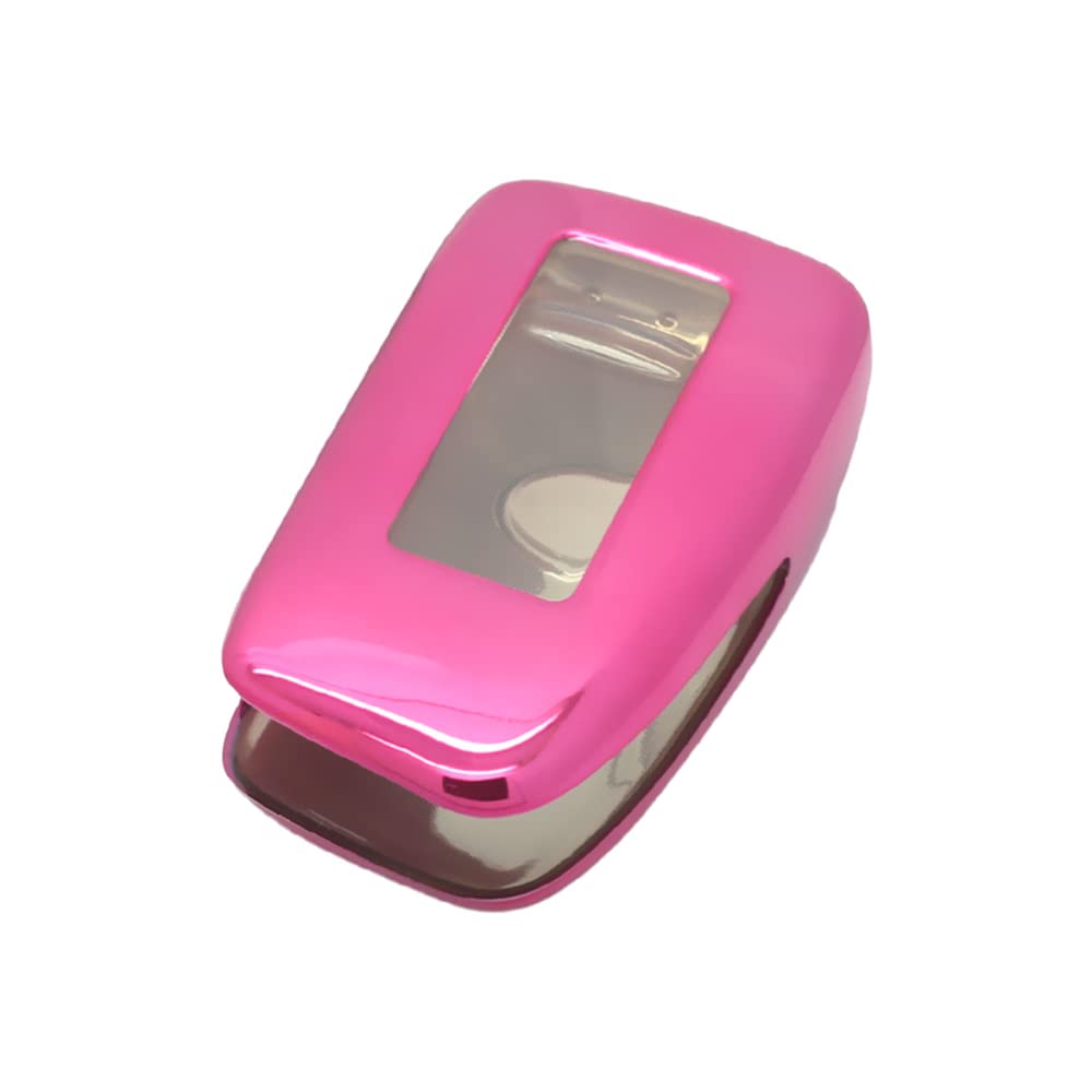 BROVACS Soft TPU Case Shell Cover Protector Holder Compatible with LEXUS ES GS IS LS LX NX RC RX Smart Remote Key Fob 2 3 4 Button SV9400 Pink