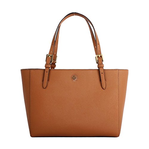 Tory Burch York Small Buckle Tote (Luggage)