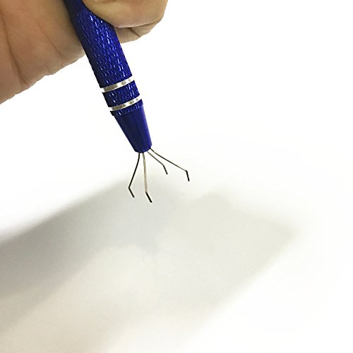 IC Pickup/Thread Picker/BGA Chip Picker/Electronic Component Catch/ 4 Clamp IC Chip Metal Catcher/Manicure Cotton Ball Claw.